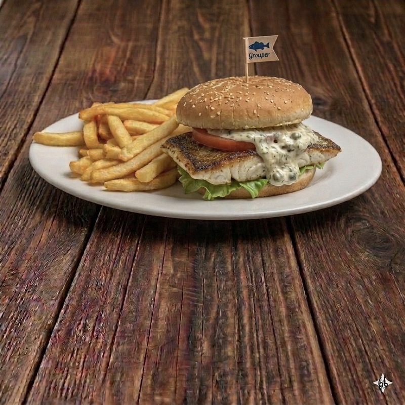 Fish Burger (Grouper fillet)