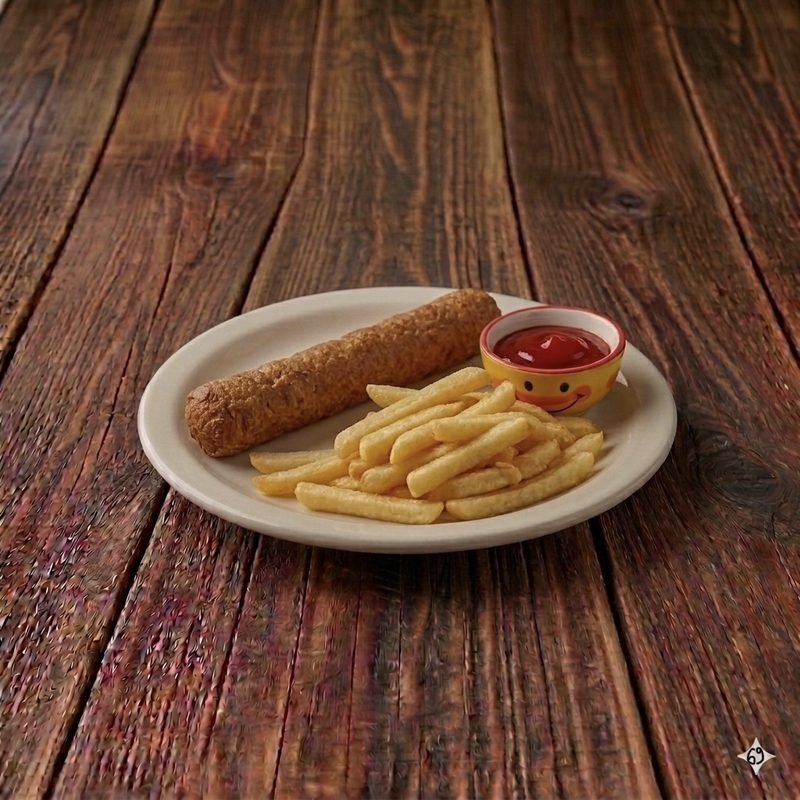 Kids Frikandel with fries